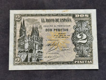 Charger l'image dans la galerie, Espagne : 2 Pesetas 1938 (Ref 4095)
