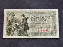Charger l'image dans la galerie, Espagne : 5 Pesetas 1945 (Ref 4096)
