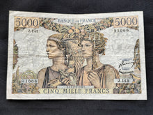 Charger l'image dans la galerie, 5000 Francs Terre &amp; Mer (3-12-1953) (Ref 4242)
