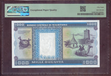 Charger l'image dans la galerie, Mauritania : 1000 Ouguiya 1974 ; Pick 7a ; PMG : Choice UNC 58 (Ref 4192)
