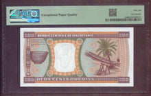 Charger l'image dans la galerie, Mauritania : 200 Ouguiya 1974 ; Pick 5a ; PMG : Gem UNC 66 (Ref 4193)
