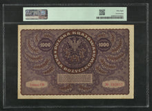 Charger l&#39;image dans la galerie, Poland : 1000 Marek 1919 ; PMG : Choice About UNC 58 (Ref 2050)
