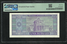 Charger l&#39;image dans la galerie, Romania : 100 Lei 1966 ; PMG : Choice UNC 64 ; EPQ (Ref 1872)
