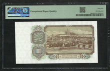 Charger l&#39;image dans la galerie, Czechoslovakia : 100 Korun 1953 ; PMG : Gem UNC 66 ; EPQ (Ref 1883)
