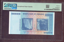Charger l'image dans la galerie, Zimbabwe : 100 Trillion Dollars 2008 ; Pick 91 ; PMG : Gem UNC 66 (Ref 4199)
