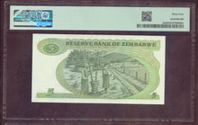 Charger l'image dans la galerie, Zimbabwe : 5 Dollars 1994 Type B ; Pick 2e ; PMG : Choice UNC 64 (Ref 4198)
