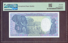 Charger l'image dans la galerie, Central Africa : 1000 Francs 1990 ; Pick 16 ; PMG : Choice UNC 58 (Ref 4176)
