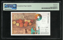 Charger l&#39;image dans la galerie, France : 100 Francs Cezanne 1997 ; PMG : Superb UNC 67 ; EPQ
