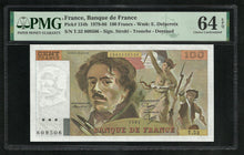 Charger l&#39;image dans la galerie, France : 100 Francs Delacroix 1993 ; PMG : Choice UNC 64 ; EPQ
