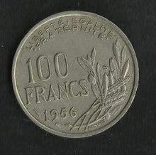 Charger l&#39;image dans la galerie, 100 Francs Cochet 1956 B
