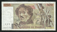 Charger l&#39;image dans la galerie, 100 Francs Delacroix 1990 Alphabet 188 f02e1
