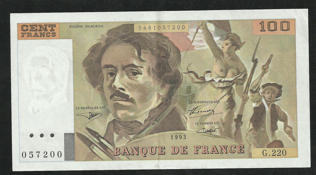 100 Francs Delacroix 1993 f 07 SPL