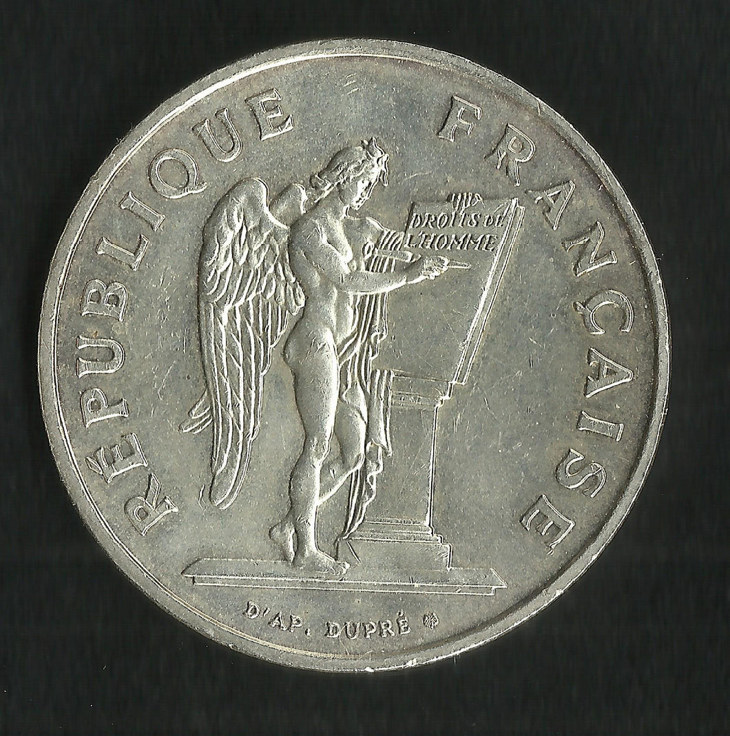 100 Francs Argent Commémorative 1989 Droits de l'Homme