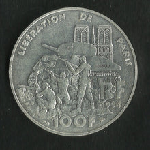 Charger l&#39;image dans la galerie, 100 Francs Argent Commémorative 1994 Libération de Paris
