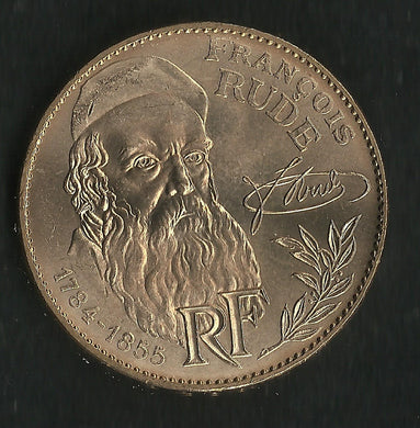 10 Francs Francois Rude 1984 FDC