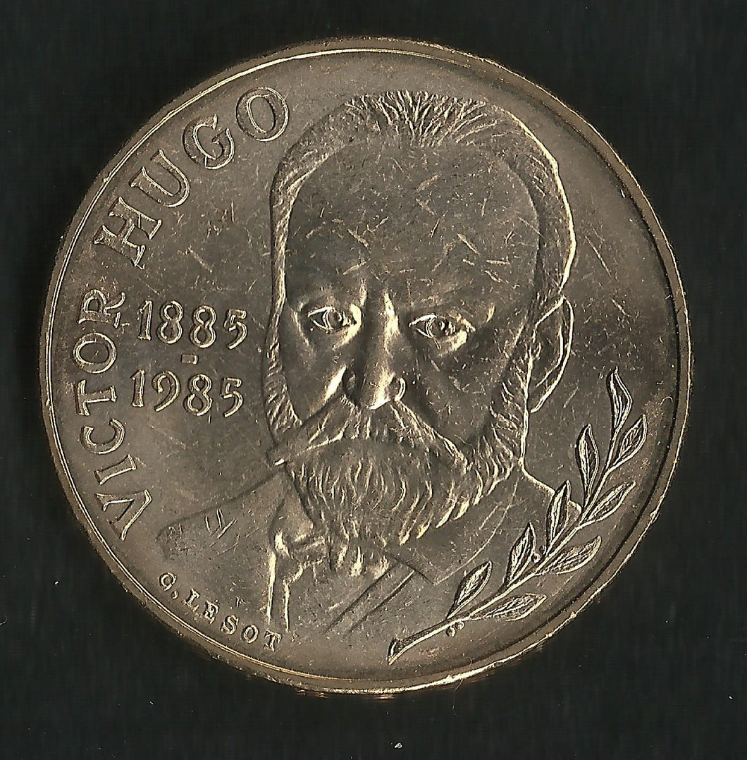 10 Francs Commémorative Victor Hugo 1985 ; FDC