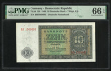 Charger l&#39;image dans la galerie, Germany : 10 Mark 1948 ; PMG : Gem UNC 66 ; EPQ
