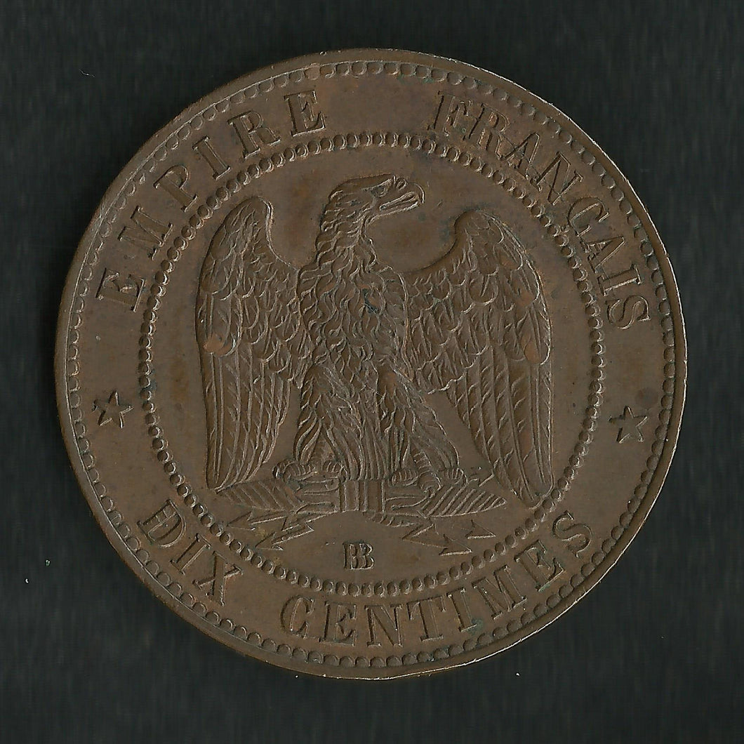 10 Centimes Napoléon III Tête Laurée 1864 BB ; Qualité