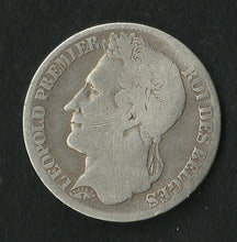 Charger l&#39;image dans la galerie, Belgique : 1 Franc Argent 1834 Leopold 1er
