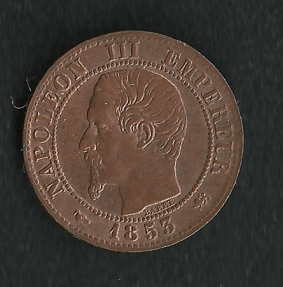 1 centime Napoleon III 1853 D ; Qualité