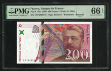 Charger l&#39;image dans la galerie, France : 200 Francs Curie 1999 ; PMG : Gem UNC 66

