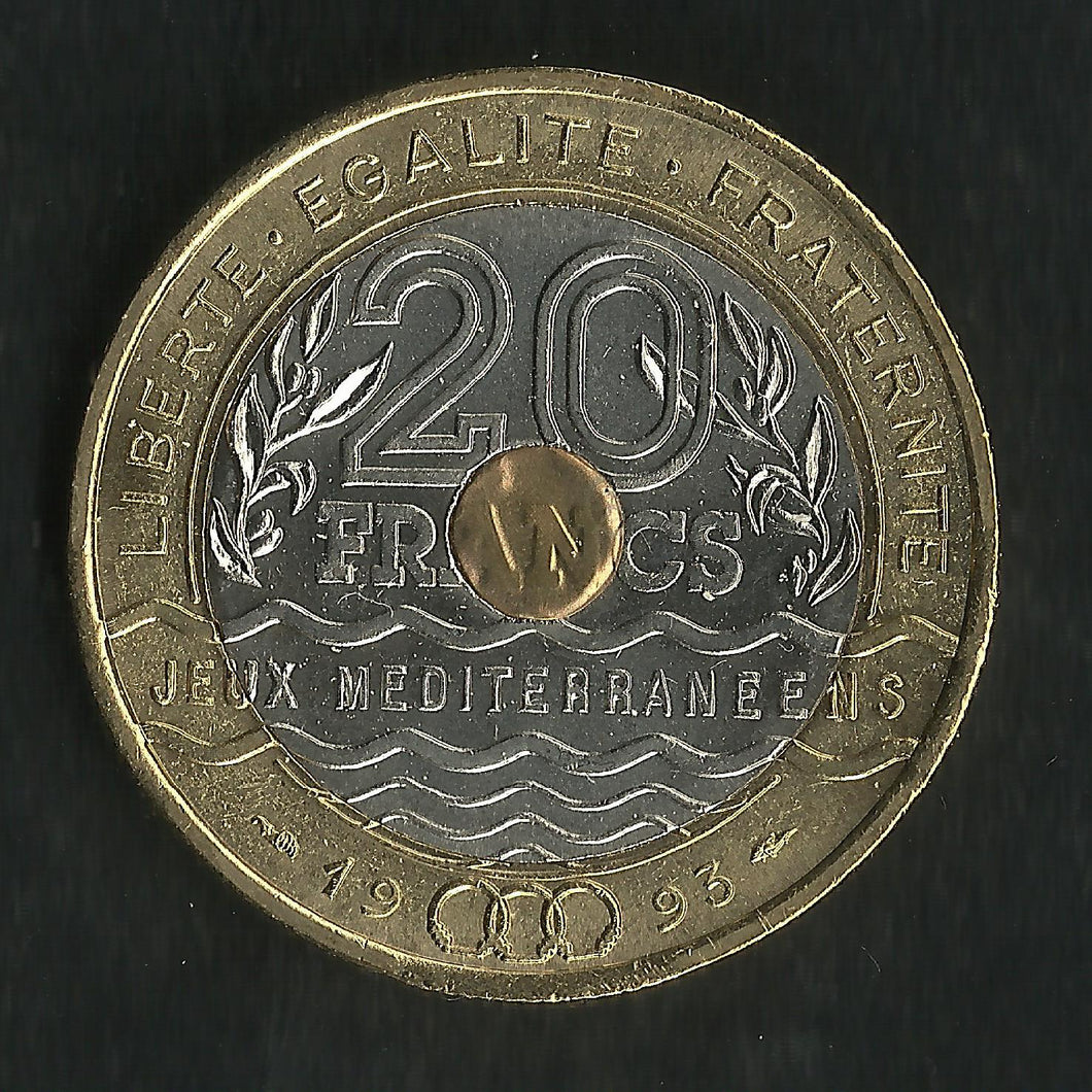 20 Francs Commémorative Jeux Méditerranéens 1993 ; FDC