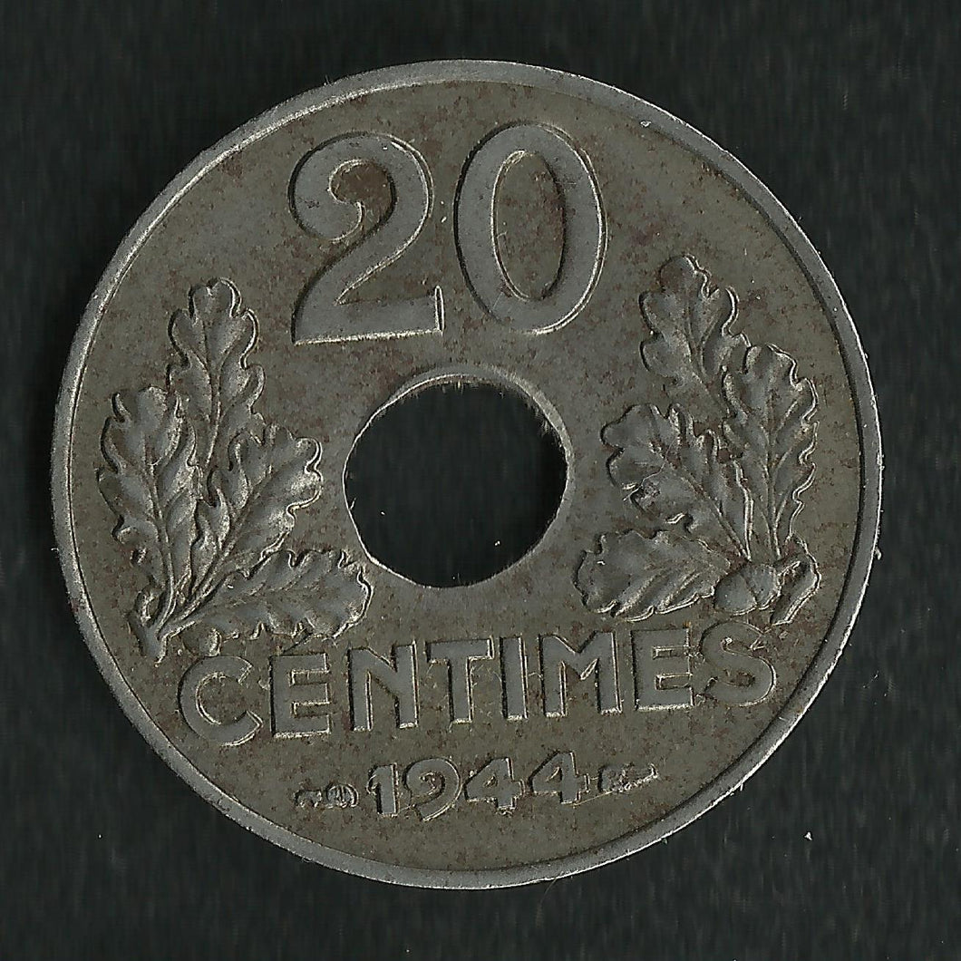 20 Centimes Fer 1944 ; Qualité