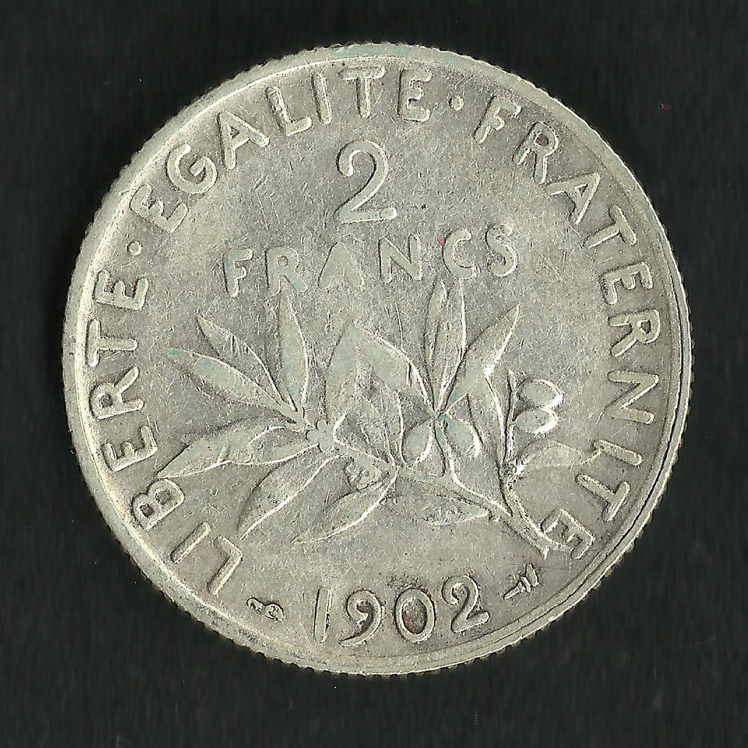2 Francs Semeuse Argent 1902