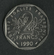 Charger l&#39;image dans la galerie, 2 Francs Semeuse Nickel 1990 FDC
