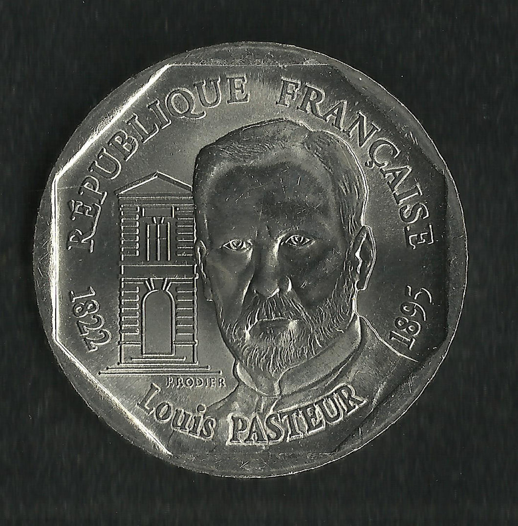 2 Francs Commémorative Louis Pasteur 1995 ; FDC