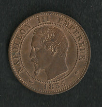 Charger l&#39;image dans la galerie, 2 centimes Napoleon III 1855 A Chien ; Qualité

