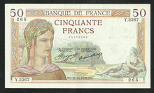 Charger l&#39;image dans la galerie, 50 Francs Cérès (31-10-1935)
