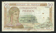 Charger l&#39;image dans la galerie, 50 Francs Cérès (27-5-1938)
