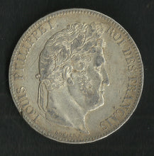 Charger l&#39;image dans la galerie, 5 Francs Argent Louis Philippe 1839 B
