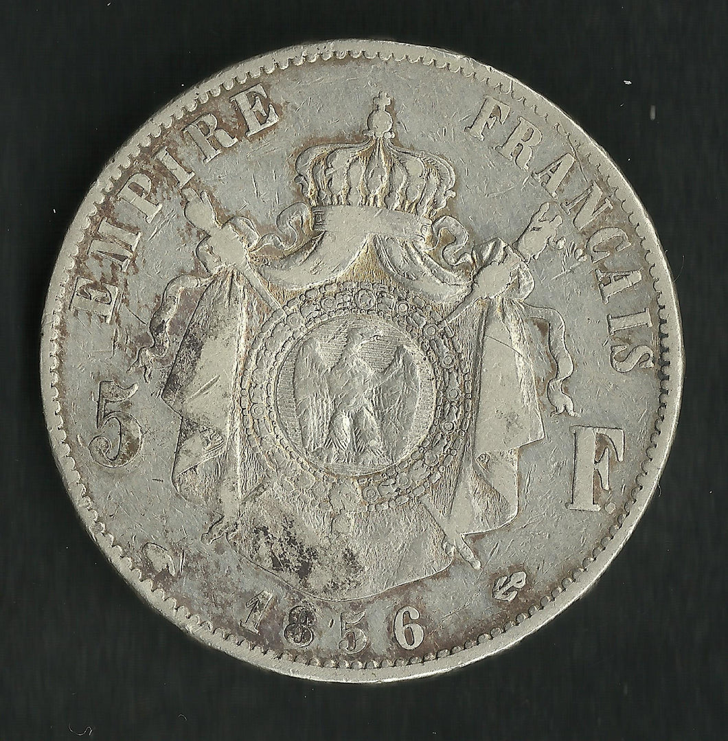5 Francs Napoleon III Tête Nue 1856 A