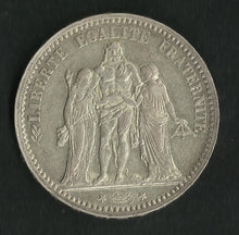 Charger l&#39;image dans la galerie, 5 Francs Argent Hercule 1874 K ; Qualité

