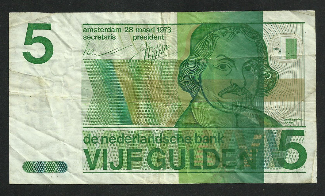 Pays : Bas : 5 Gulden 1973