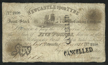 Charger l&#39;image dans la galerie, Angleterre : Newcastle upon Tyne : 5 Pounds 1838
