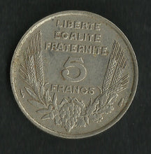 Charger l&#39;image dans la galerie, 5 Francs Bazor 1933
