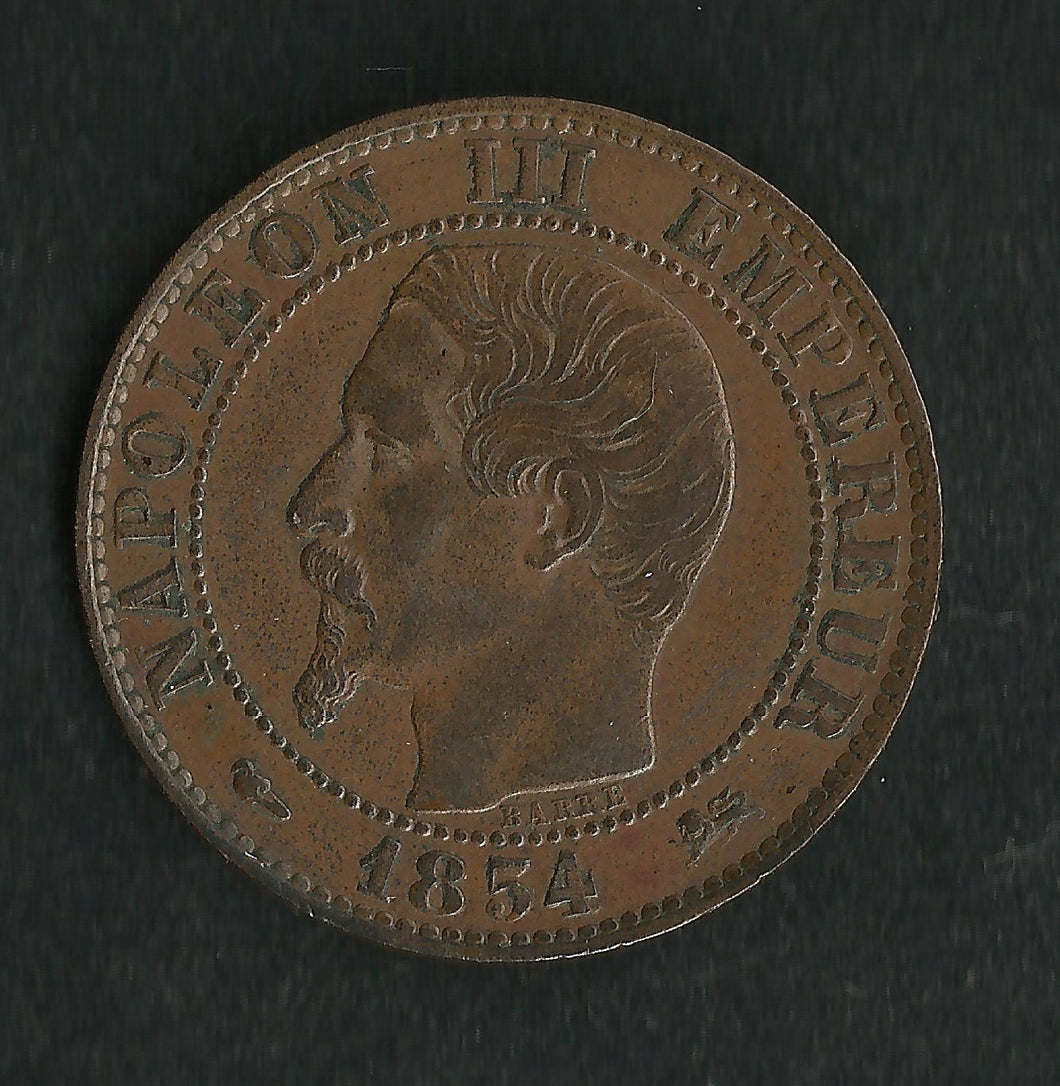 5 ct Napoleon III 1854 D ; TTB