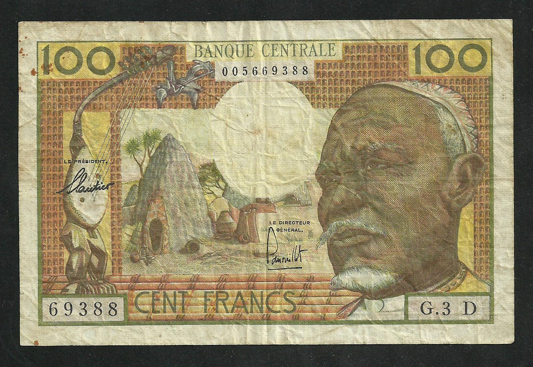 Afrique équatoriale : 100 Francs 1963