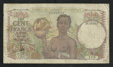 Charger l&#39;image dans la galerie, Afrique Occidentale : 100 Francs 1950
