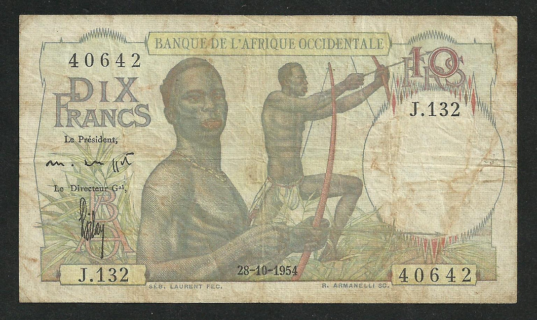 Afrique Occidentale : 10 Francs 1954