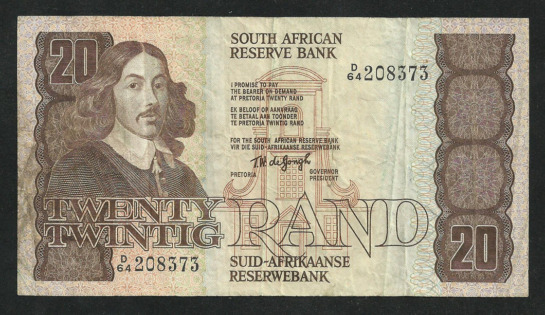 Afrique du Sud : 20 Rand 1978-81 Sign 5