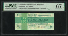 Charger l&#39;image dans la galerie, Germany : 5 Mark 1979 ; PMG : Superb Gem UNC 67 ; EPQ
