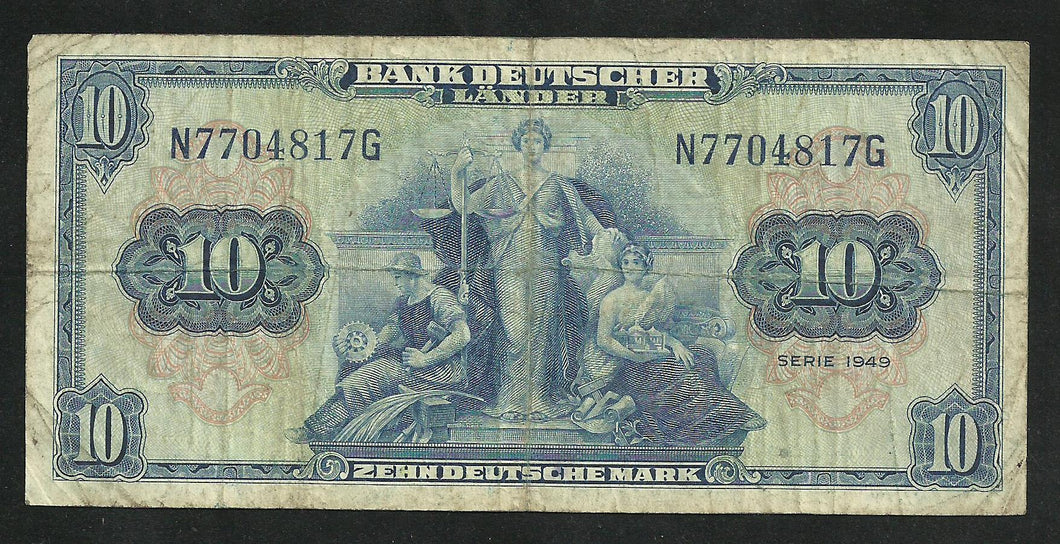 Allemagne : 10 Mark 1949