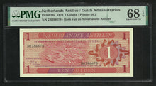 Charger l&#39;image dans la galerie, Netherlands Antilles : 1 Gulden 1970 ; PMG : Superb Gem UNC 68 ; EPQ
