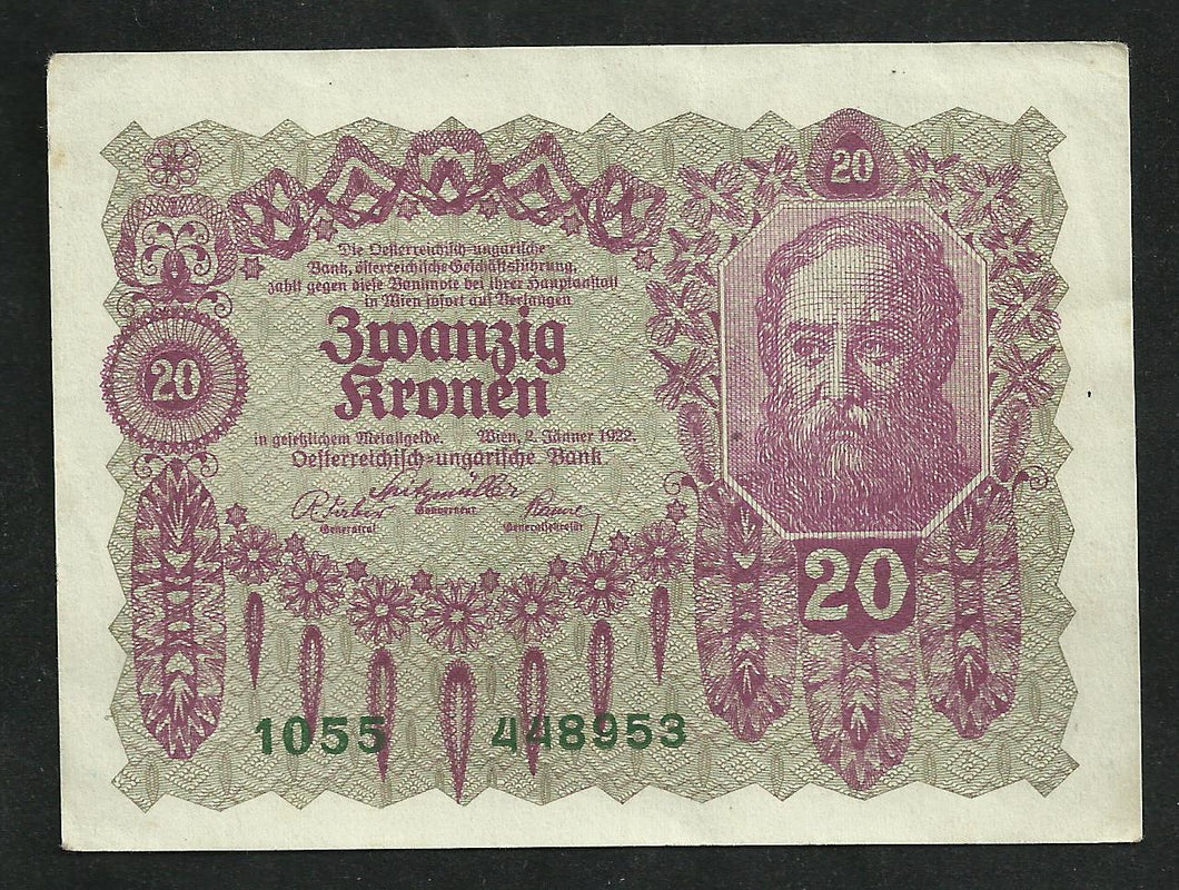 Autriche : 20 Kronen 1922
