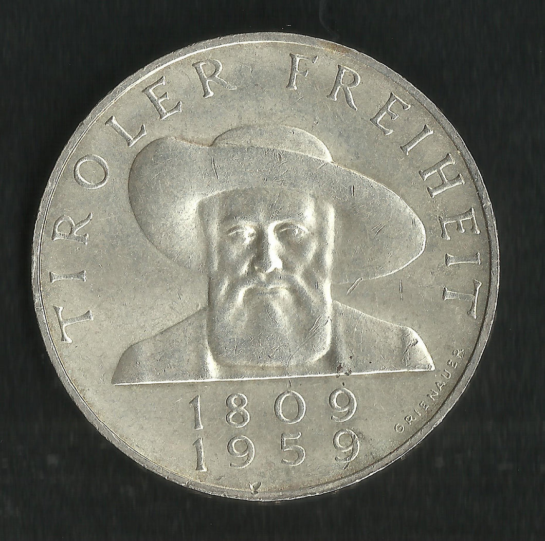 Autriche : 50 Shillings 1959 Argent