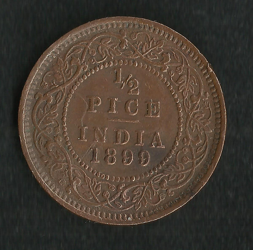 British India : 1/2 Pice 1899 ; Qualité